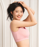 Woman wearing a pink Sports Bra