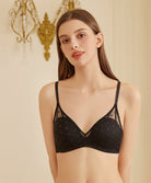 Wireless Push Up Bra - Black