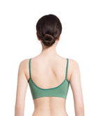 Green bra worn by a model