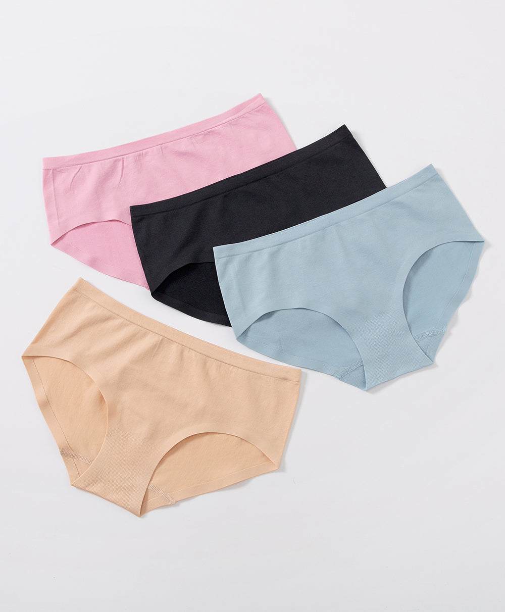 Seamfree Laminated Low-waist Hipster Panties