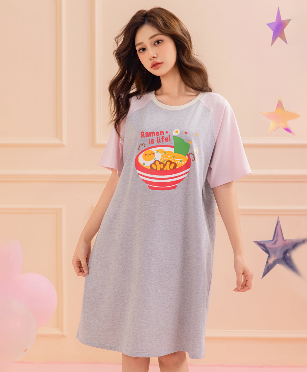 Shoyu Ramen-tic! Short Sleeve Dress