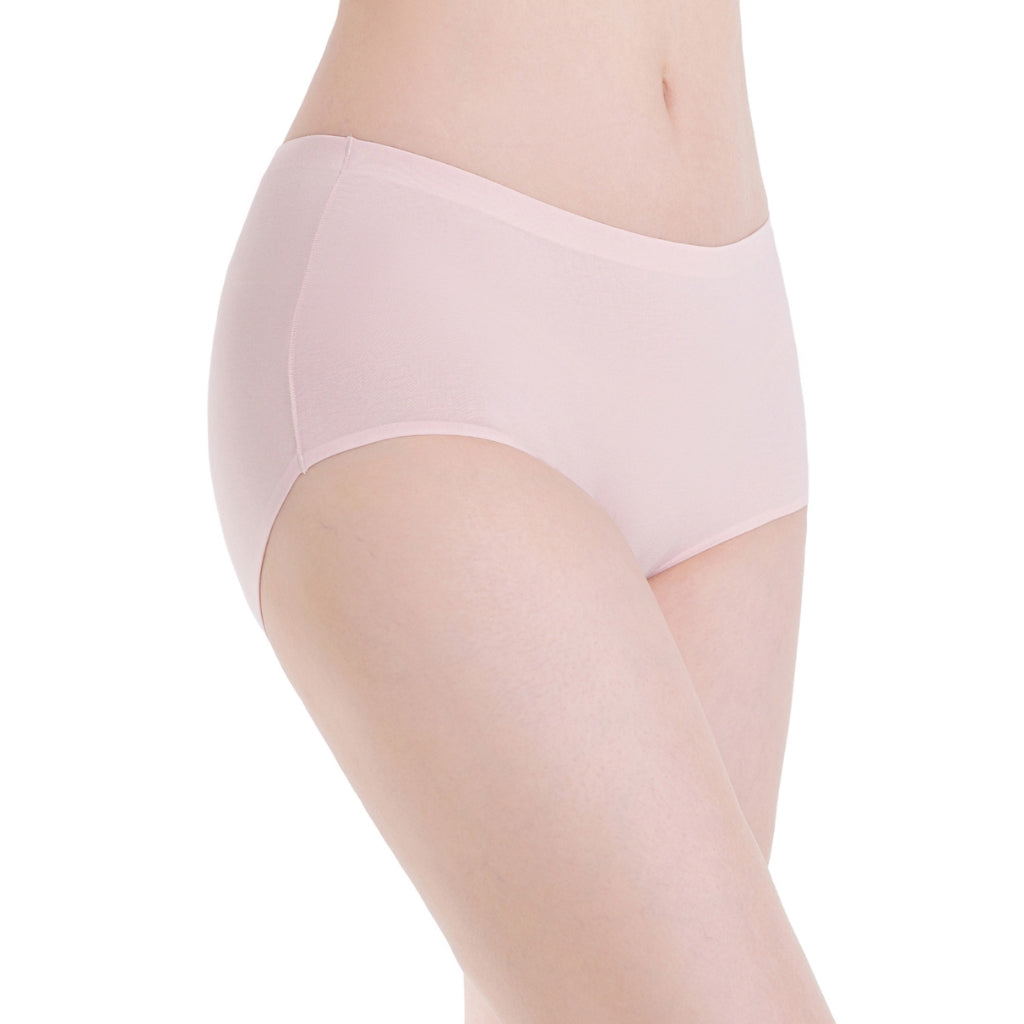Cotton Spandex Mid Waist Midi Panties