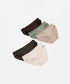 Low Waist Mini 5pcs Lyocell Cotton Spandex Pack Panties