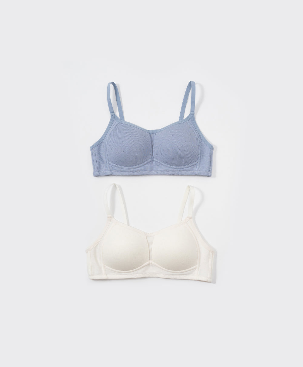 INNR Let It Be Soft Teen’s Jacquard Soft Cup U-Neck Bralette 