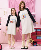 Harmony in London Long Sleeves Ribbon Sleep Dress