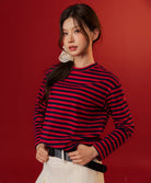 Call Me Lucky Long Red Sleeves Tee