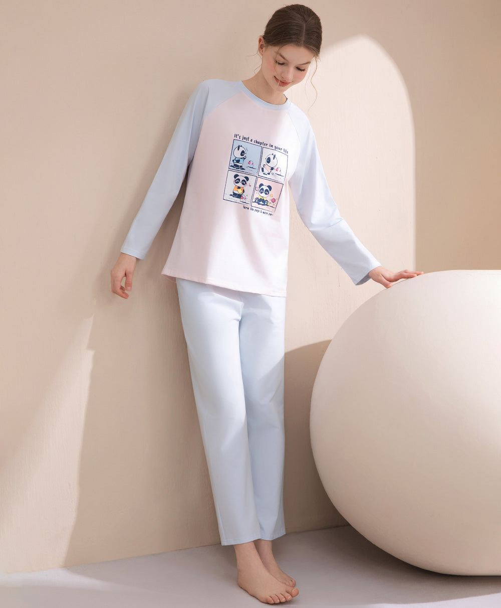 Life Is Like A Comic! Top & Pants Sleep Set