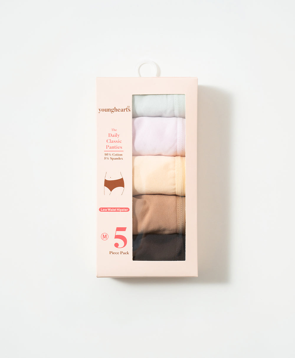  5-pack Low-waist Hipster Panties