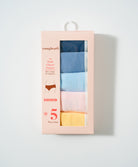 Morning Murmur Mid Waist Midi 5pcs Cotton Spandex Pack Panties