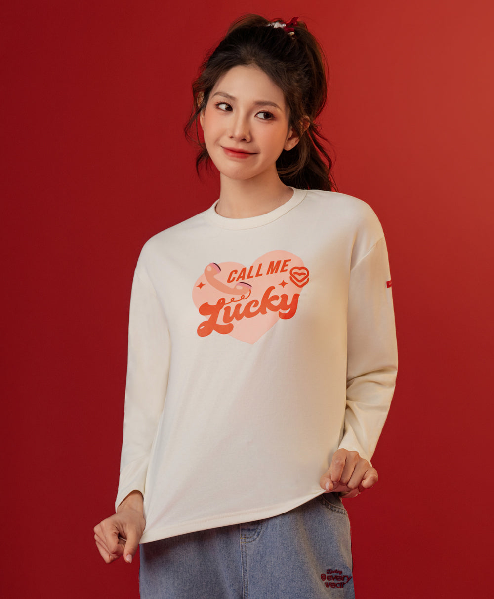 Call Me Lucky Long Sleeves Tee