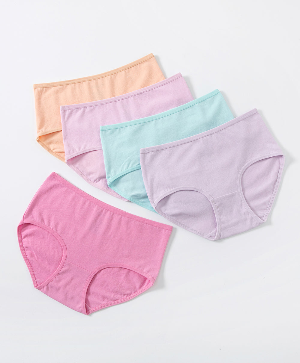 Colourful Bubble Gum 5-pack Hipster Panties