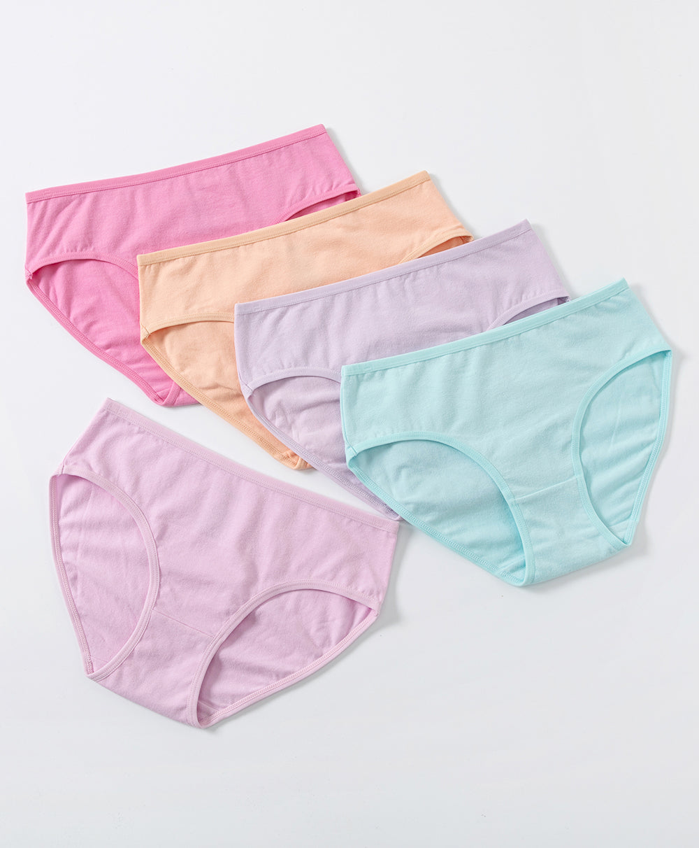 Colourful Bubble Gum 5-pack Midi Panties