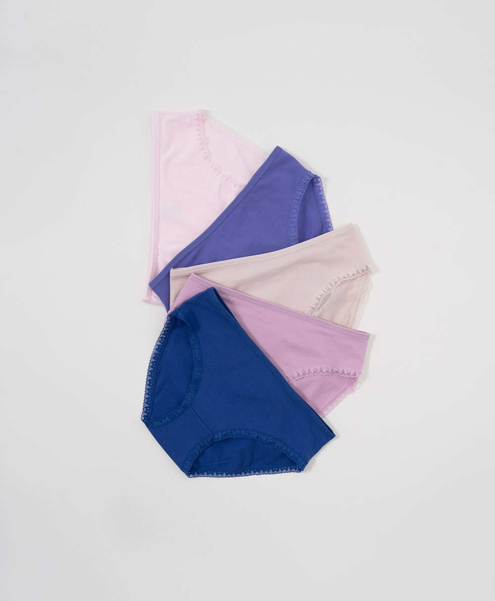 Cuddly Kitty 5-pack Mid-waist Midi Panties
