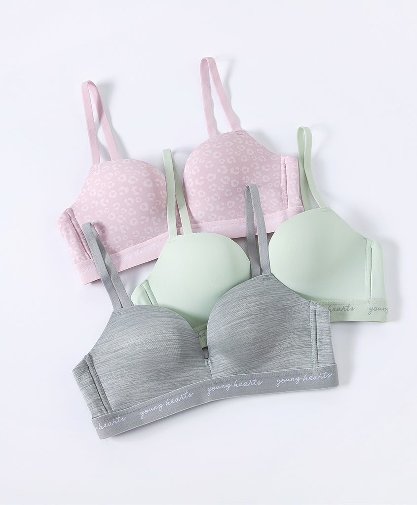Wireless Push up 3/4 Cup Bra -Young Hearts 