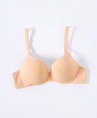 Basic Microfiber 3/4 Demi Push Up Bra -Beige