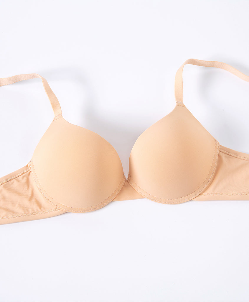 Basic Microfiber 3/4 Demi Push Up Bra