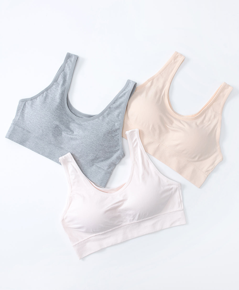 Junior Shining Heart Seamfree U-Back Teens Pull-over Vest with Bra Paddings