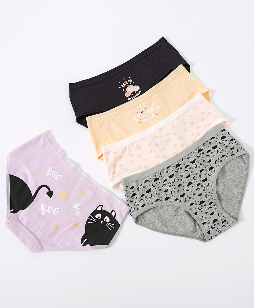 Happy Halloween Graphic 5-in1 pack Hipster Panties