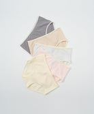 Latte Mood 5pcs Mid Waist Hipster Pack Panties