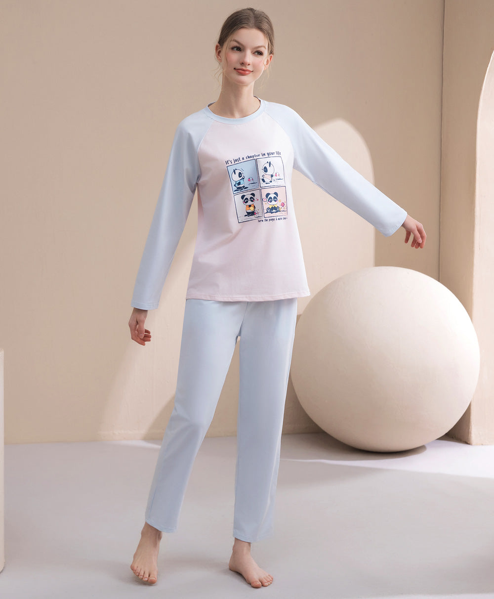Life Is Like A Comic! Top & Pants Sleep Set