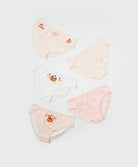 Penguin Patisserie 5pcs Mid Waist Midi Graphic Pack Panties