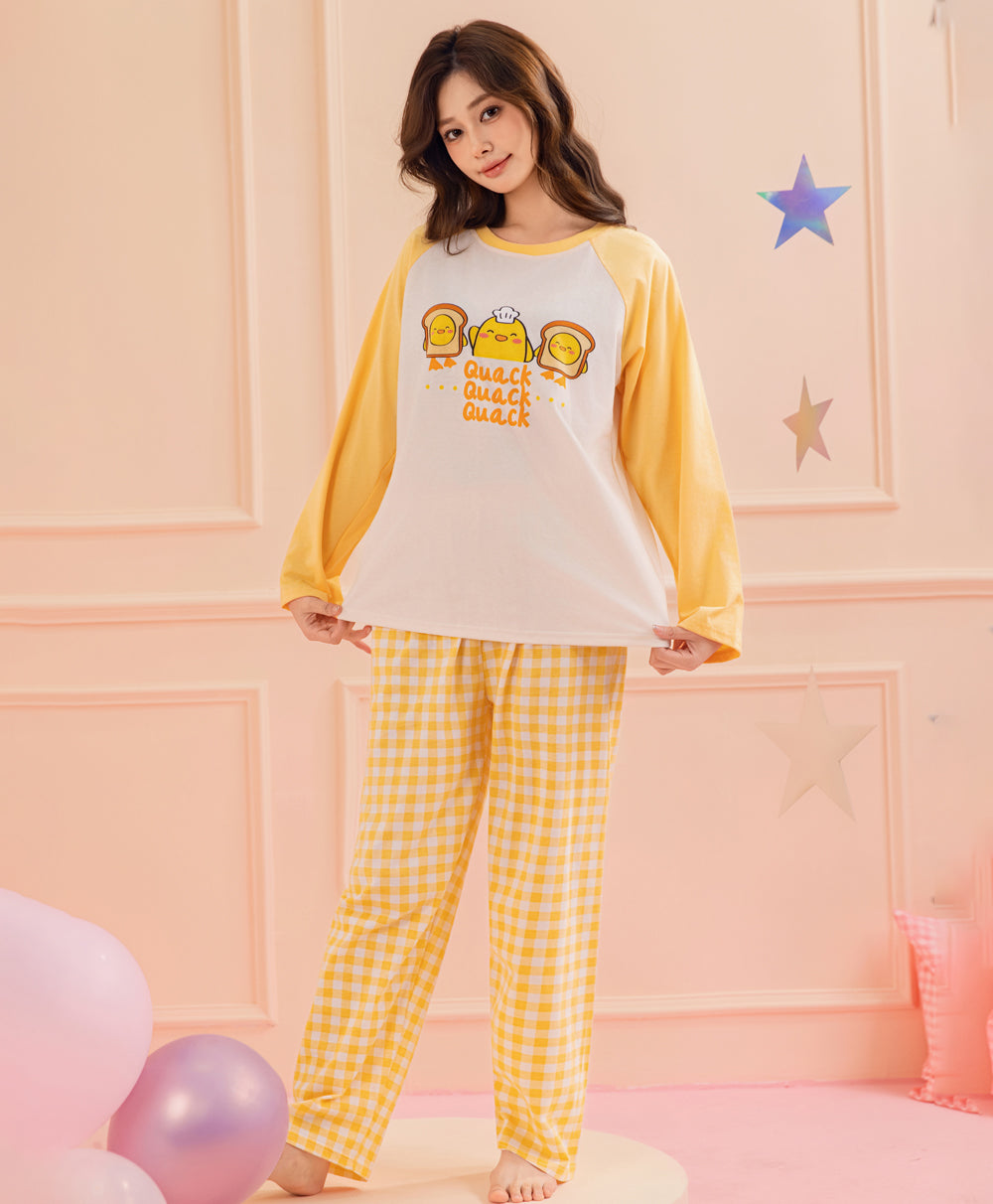Quacky Bakery Long Sleeve Top & Pants Set
