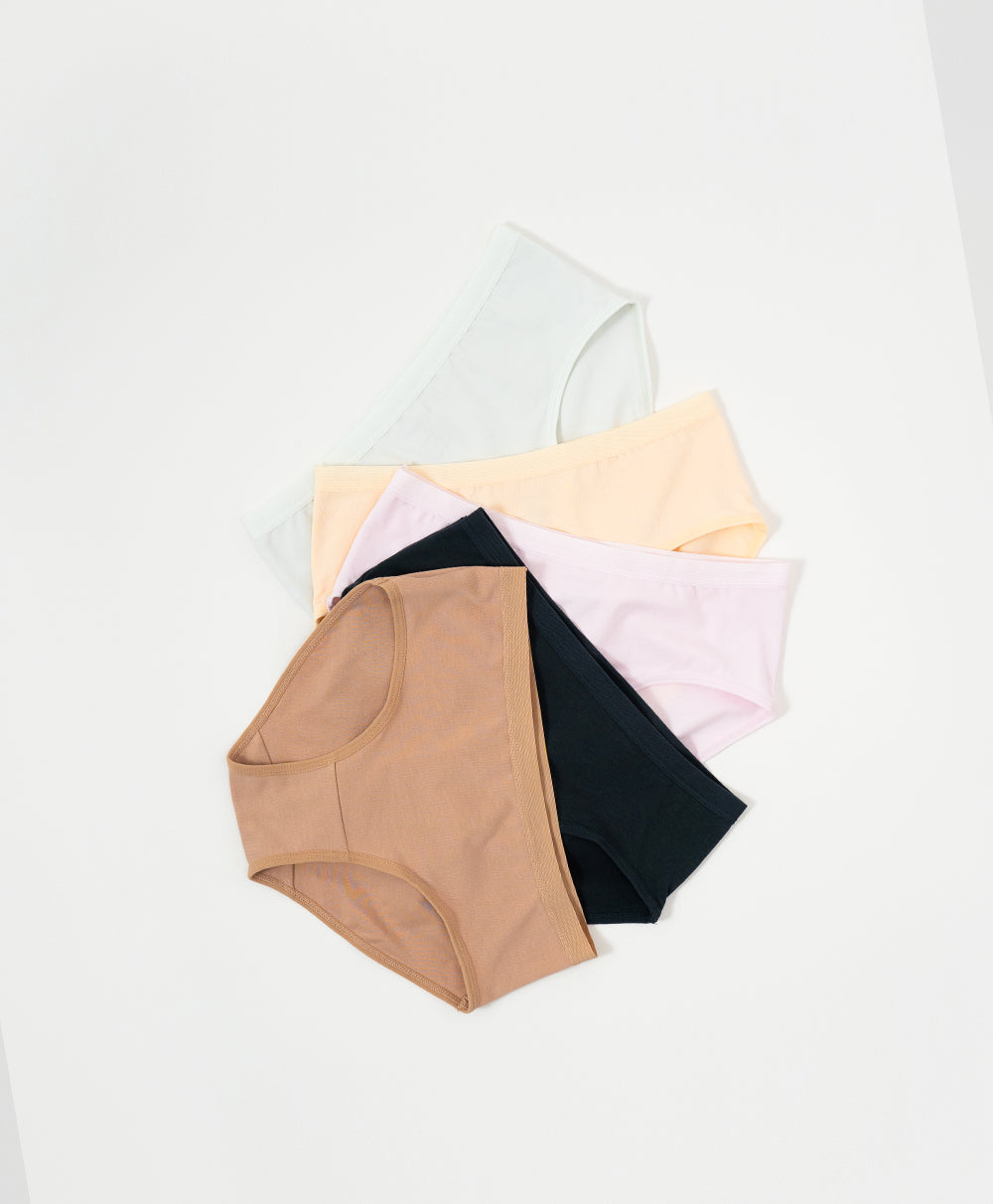 Spring Neutrals 5-pack Low-waist Hipster Panties