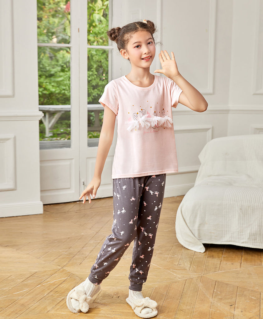 Swan Ballerina GIRLS PJ Set