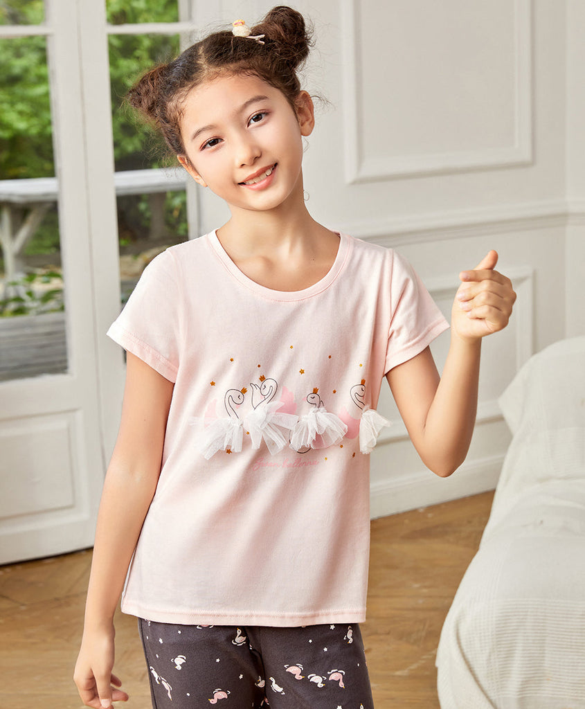 Swan Ballerina GIRLS PJ Set