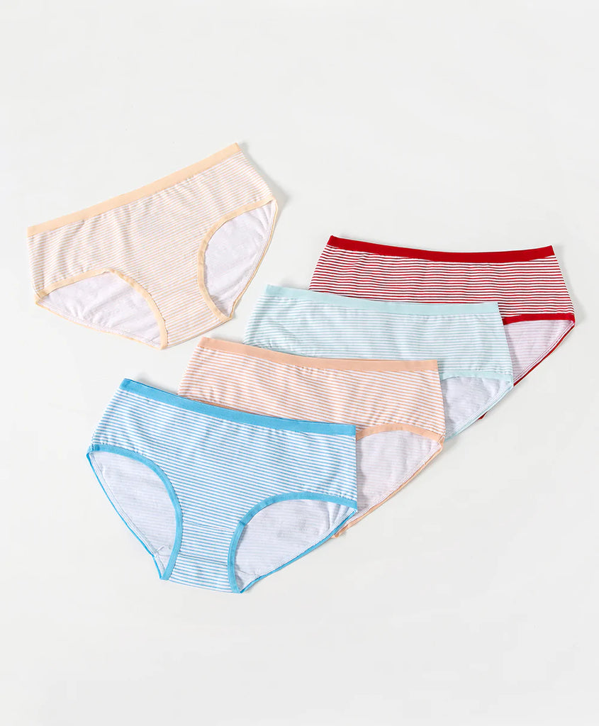 Sun Kissed Cotton 5-in-1 pack Hipster Panties