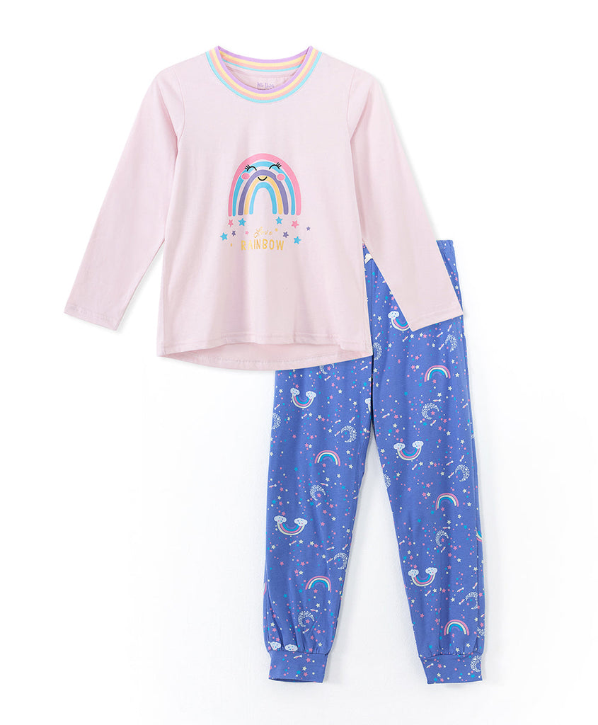 Young Hearts Dazzling Rainbow GIRLS PJ Set
