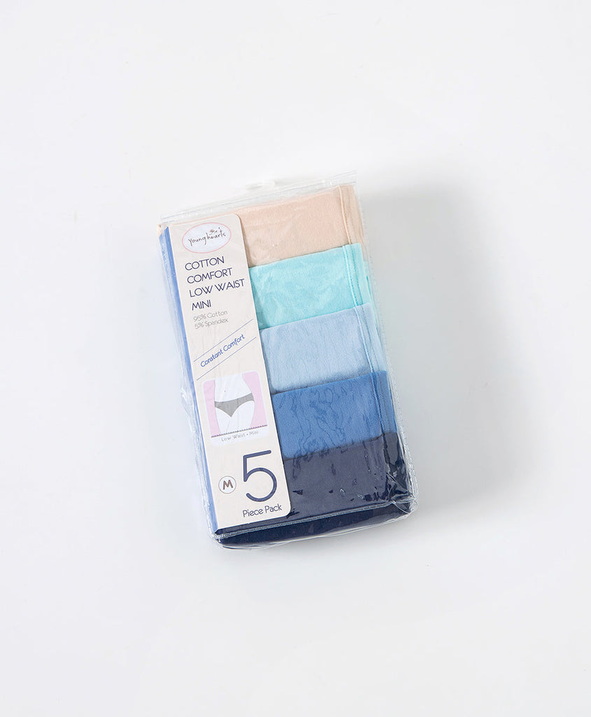 Blue Angel Cotton 5-pack Mini Panties