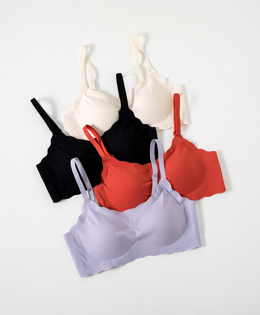 Scalloped Relax Clean Cut Bralette with Back hook 